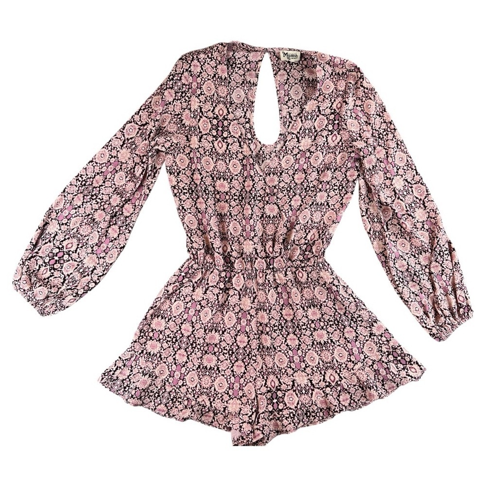 Show Me Your Mumu Women's Romper “Rocky” In Purple/Pink In Size Medium